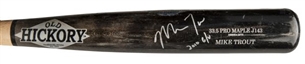 2010 Mike Trout Game Used & Signed Old Hickory J143 Model Minor League Bat (PSA GU-8)